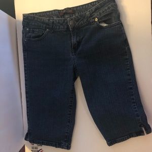 The Limited Dark Wash Burmuda Denim Jean Shorts